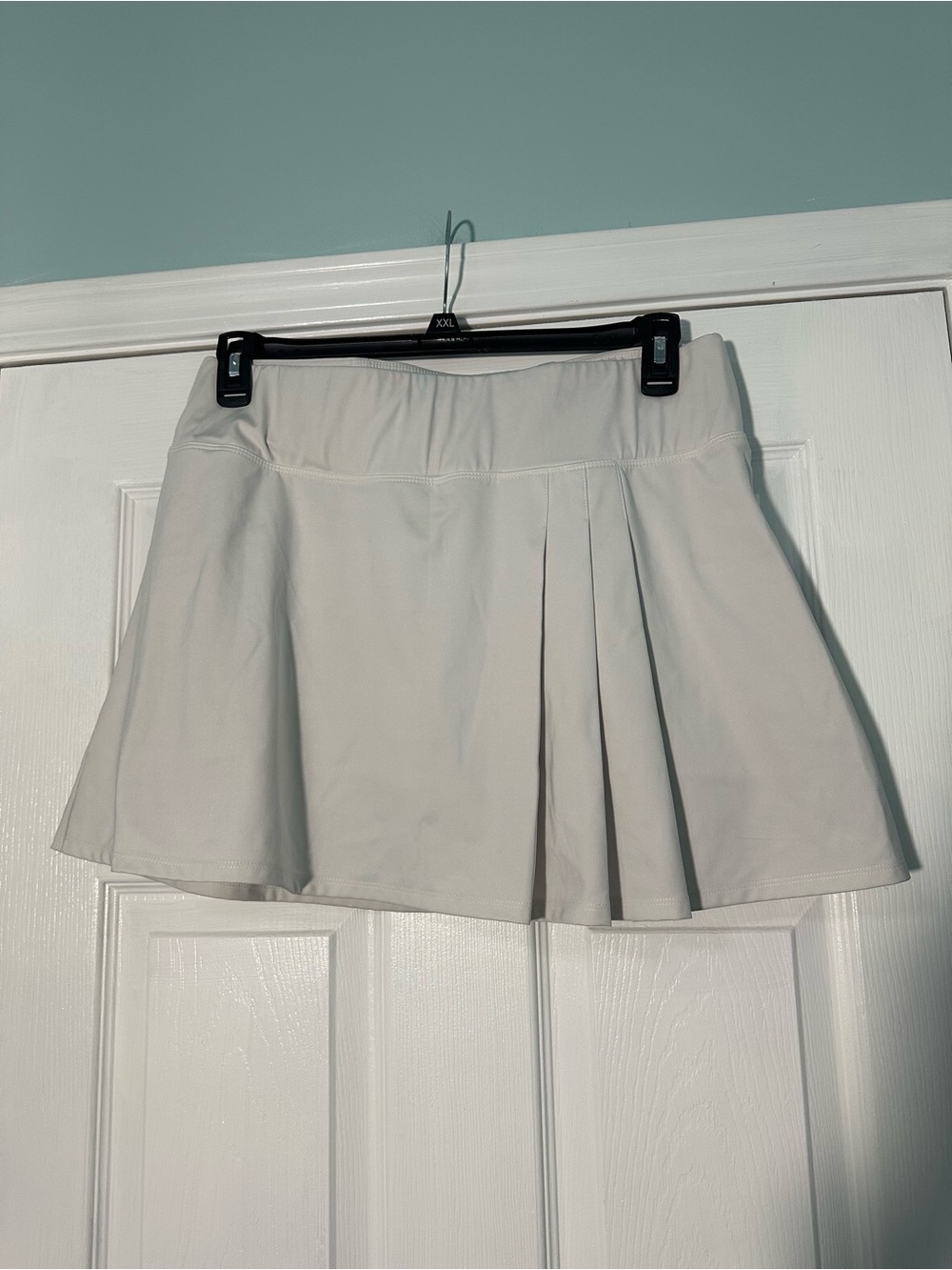 Tommy Bahama Light Gray Pleated Skater Skirt